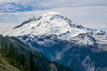 Mount Baker seen from Artist Point hikes