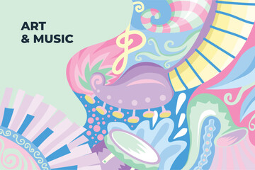 Vector Music Background 3