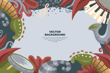 Vector Music Background 5
