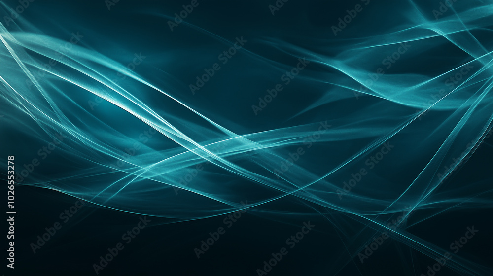 Poster abstract geometric background in blue shades with geometric lines and patterns. minimalist tech desi