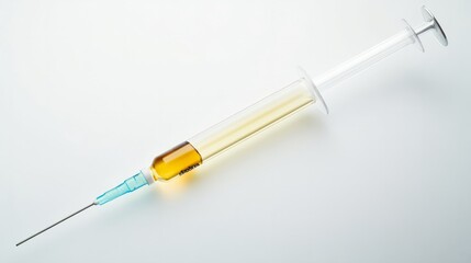 Fototapeta premium Medical syringe on a white background