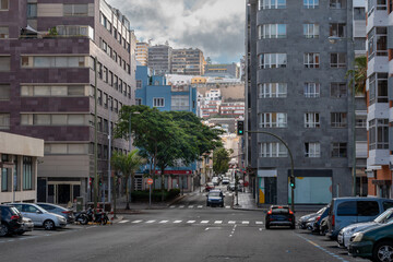 Obraz premium cityscape. Street of Las Palmas de Gran Canaria Center. Gran Canaria. Canary islands. Spain