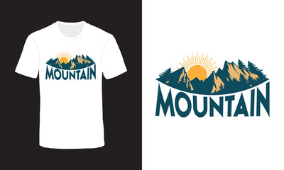  mountain t shirt design 