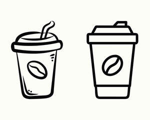  take away coffee cup vector 