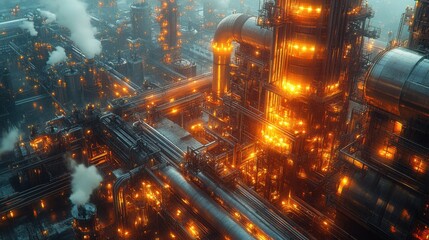 A Complex Network of Pipelines Transporting Petrochemicals for Industry Use