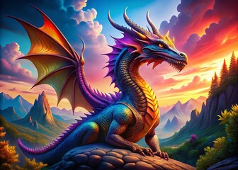 Fototapeta premium Stunning Free Images of Dragons for Fantasy Lovers and Creative Projects - High Quality, Royalty-Free Pictures