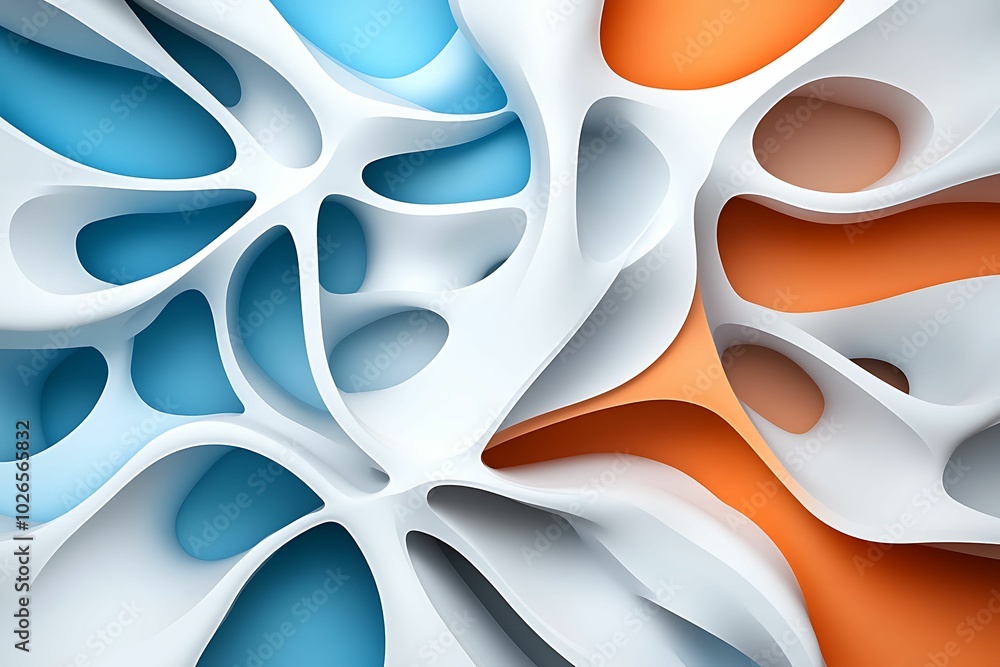 Poster abstract patterns and textures in vibrant colors
