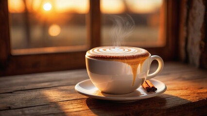 Obraz premium pumpkin latte