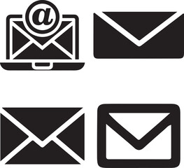Email or message icon vector illustration