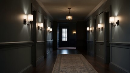 corridor in the hotel