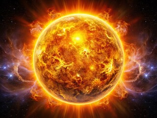 Obraz premium Stunning Pictures of the Sun in Space Capturing Solar Activity and Cosmic Beauty for Astronomy Enthusiasts and
