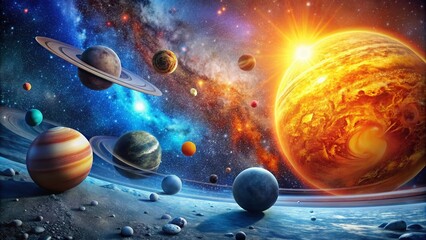 Stunning Science Projects Showcasing the Solar System - Educational Visuals for Kids and Enthusiasts Alike