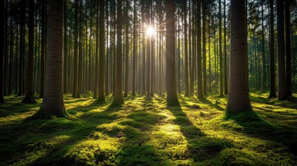 Fototapeta premium Four hands painted in different colors, stacked on top of each other, a symbol of unity and collaboration.