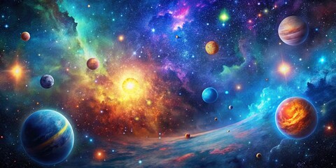 Stunning Space Starry Background for Cosmic and Astronomical Themes in High Resolution for Creative Projects and