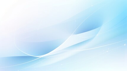 Naklejka premium Light blue gradient abstract banner background with wavy curve