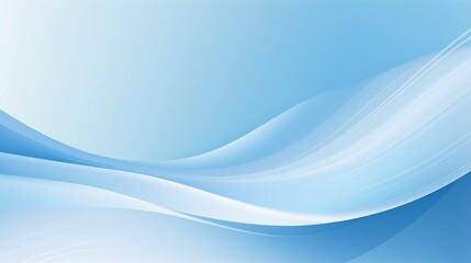 Naklejka premium Light blue gradient abstract banner background with wavy curve