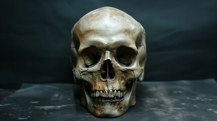 Human Skull Display