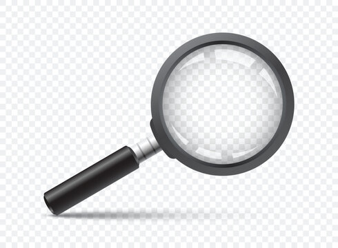 Magnifying glass icon in flat style. Loupe vector illustration on isolated background. Searching sign business concept.