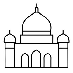 taj mahal vector