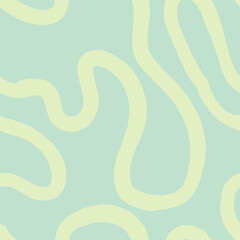 Seamless abstract pattern with squiggles and scribbles. Weaved curved lines. Chaotic ink scribbles decorative texture. Messy doodles, wavy and curly lines.