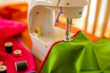 sewing machine close up