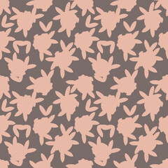 Trendy Artistic floral Beautiful Hand drawn flower seamless pattern brush strokes style. Trendy Graphic Design for Design for fashion , fabric, textile, wallpaper