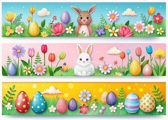 Creative Easter Banners and Headers for Spring Celebrations