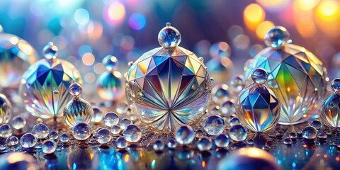 Crystal Architecture with Water Drops - Stunning Architectural Photography