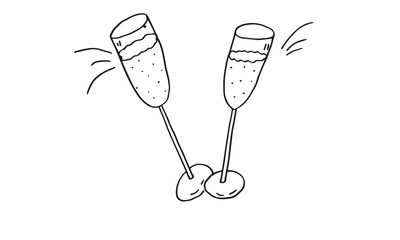 hand drawn sketch of a spoon