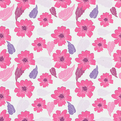 Abstract elegance pattern with floral background.