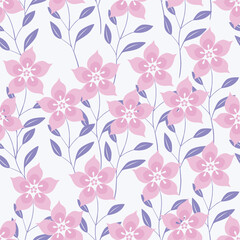 Abstract elegance pattern with floral background.
