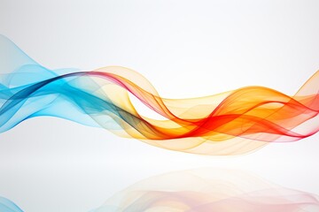 Elegant line art of smoke in business colors on a neutral background for unique artistic expression