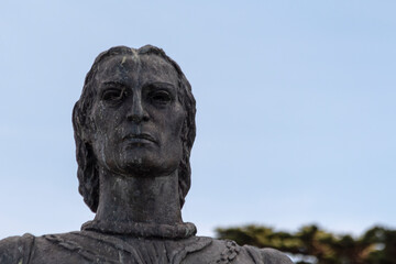 close up - Christopher Columbus Statue in San Francisco, California, United States
