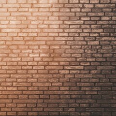 Fototapeta premium Textured Brick Wall With Warm Lighting Creating a Cozy Atmosphere in an Indoor Space