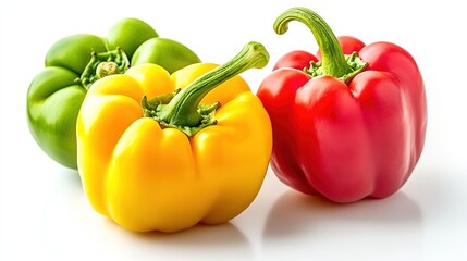 sweet Pepper, Paprika, isolated on white background