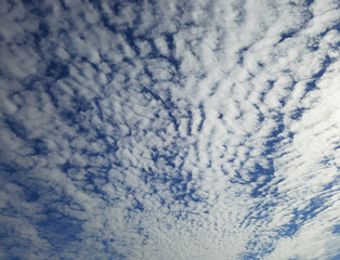 white clouds against a blue sky