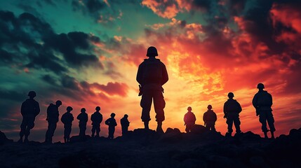 Veterans Day Concept Abstract Background for Interactive Visuals Celebrating Veterans Day
