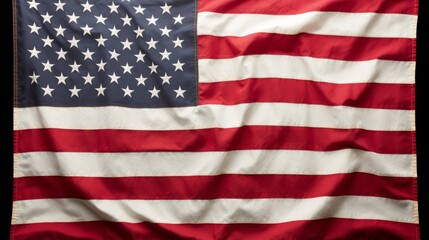 Naklejka premium Simple American Flag paint Border on White Background 