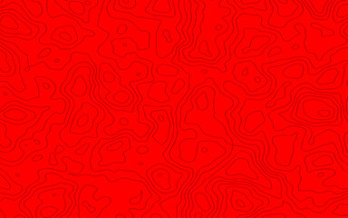 Abstract Topographic map background with wave line. Vector illustration.