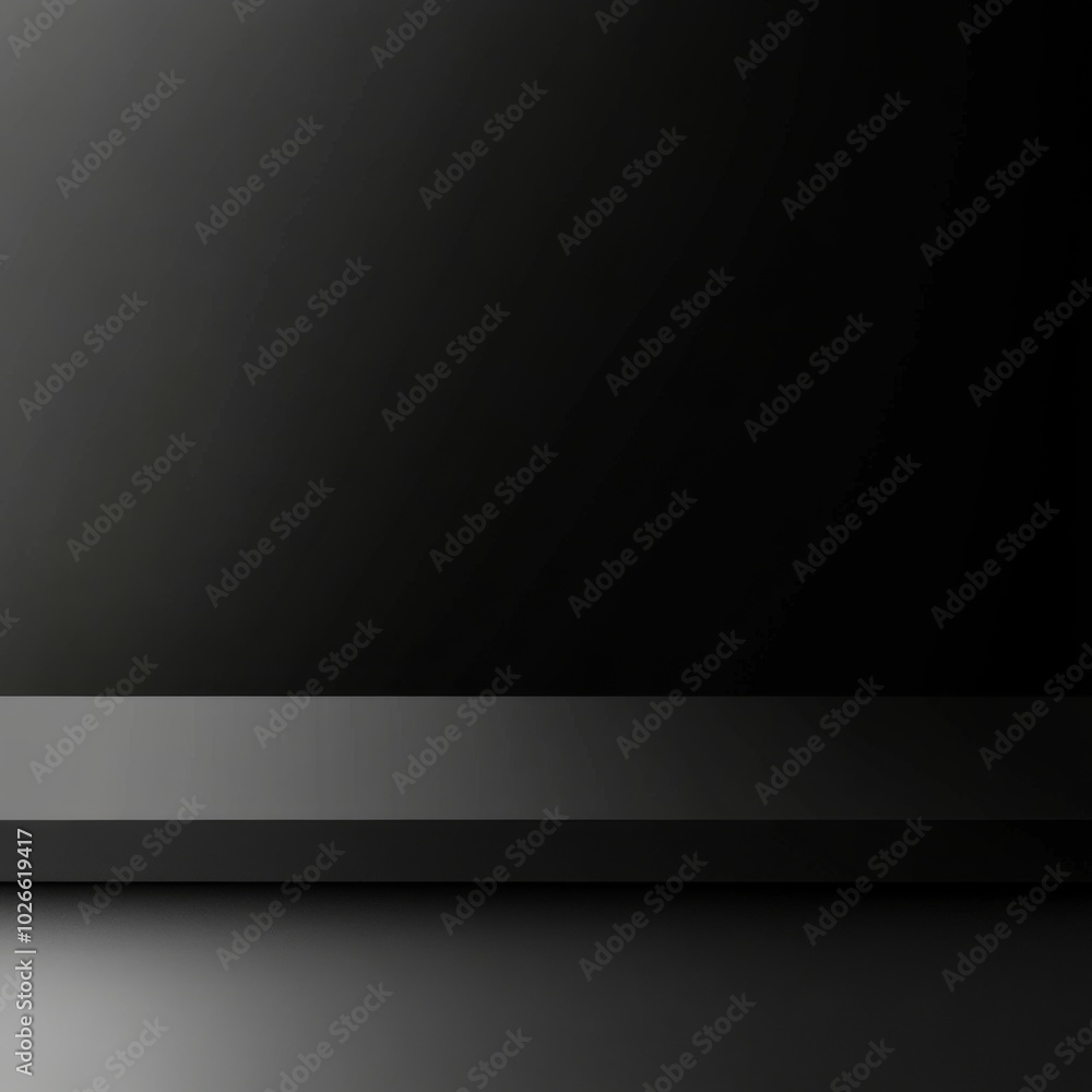 Poster simple black gradient abstract background for product or text backdrop design