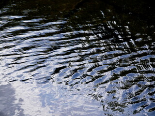 rippling water surface - A rippled water surface with a calming effect, ideal for use as texture or background. Perfect for creating relaxing visual effects.