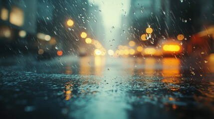 raindrops on window