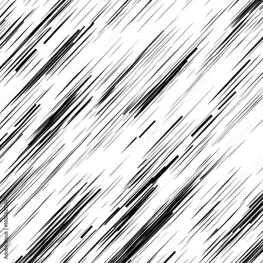 Poster speed lines gradient seamless pattern vector texture fast effect design black elements on white back