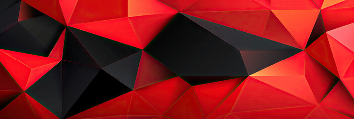 Red and Black Geometric Grounds: A bold red and black geometric abstract background for middle schools, blending style with academic focus.