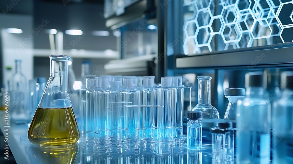 Poster ai-driven chemistry lab enhancing precision and efficiency in experiments