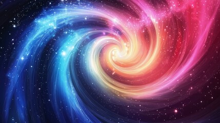 An Enchanting Cosmic Swirl of Colors and Light
