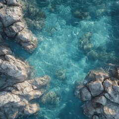rocks in the sea
