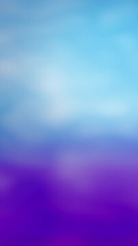  Animated colorful linear gradient background with bokeh. Blue and purple colors. Abstract concept. Seamless loop. Vertical