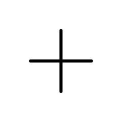 add icon Thin outline art symbol