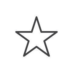 Add to favourite icon Thin outline art symbol